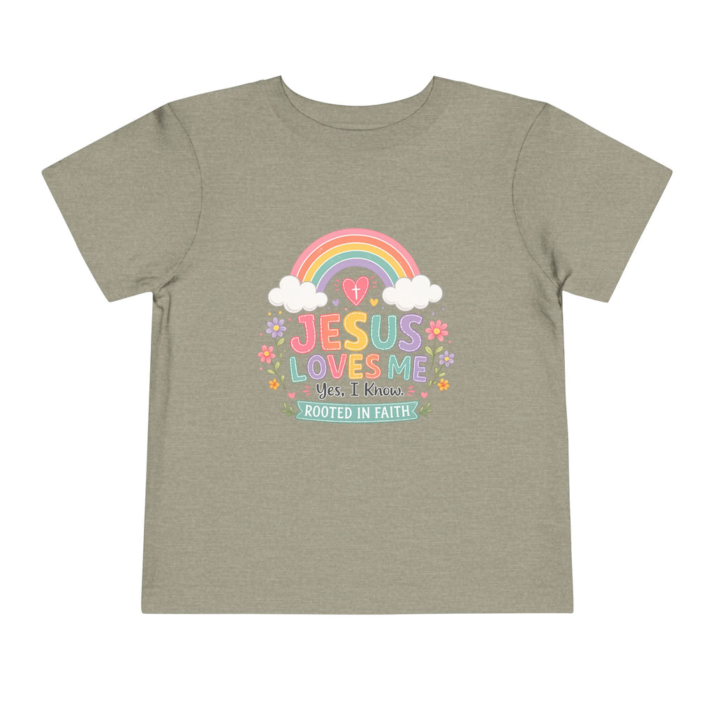 Jesus Loves Me Toddler Short Sleeve Tee