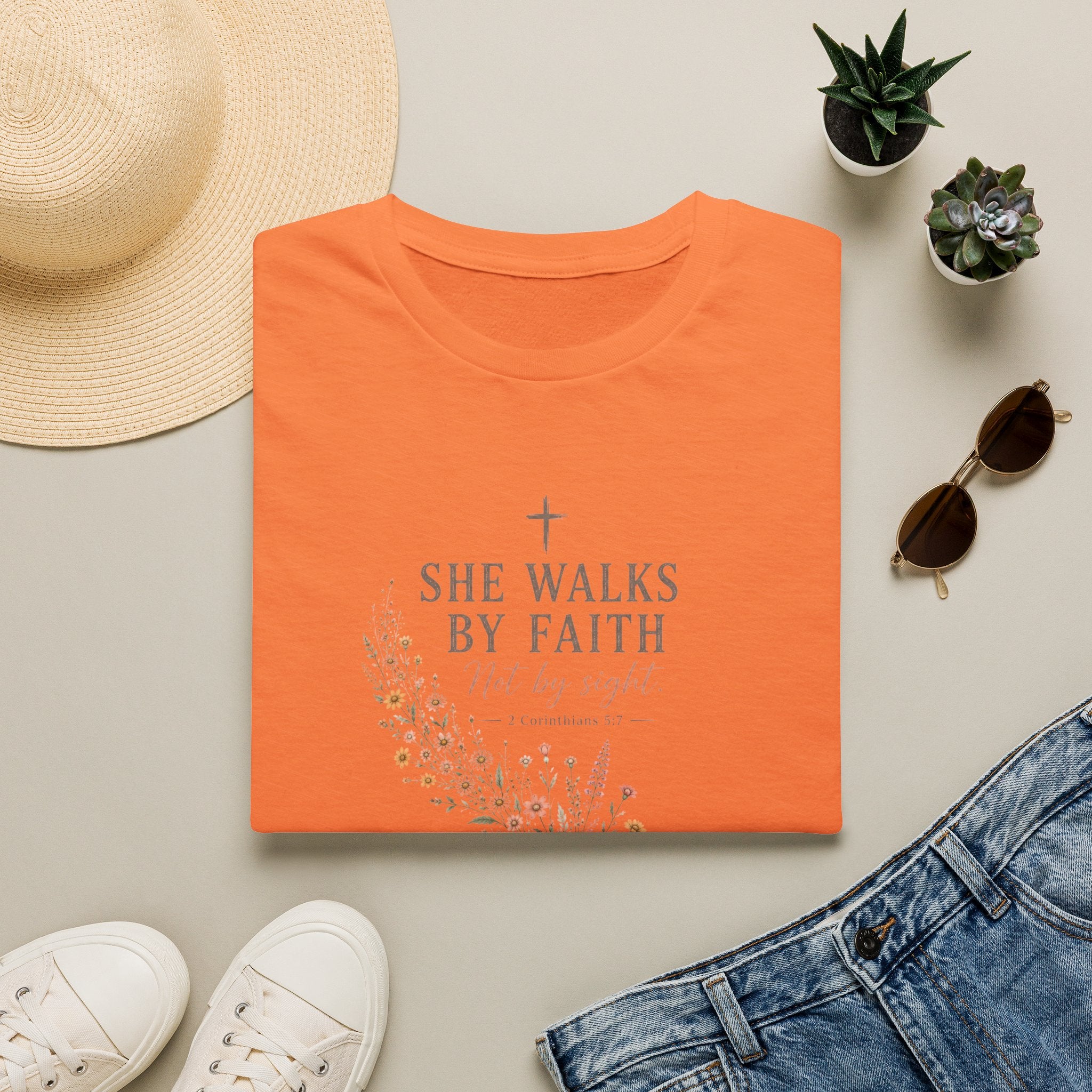She Walks By Faith T-Shirt