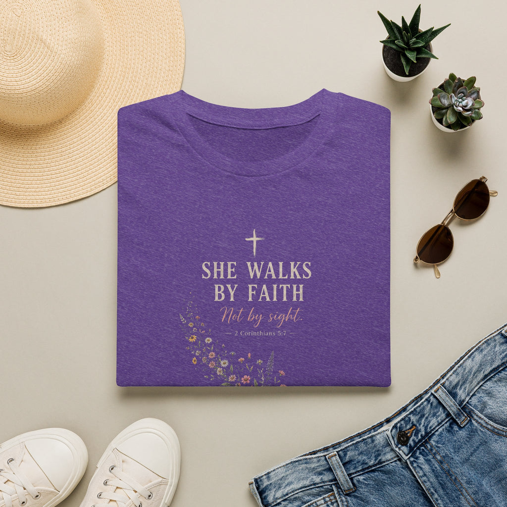 She Walks By Faith T-Shirt