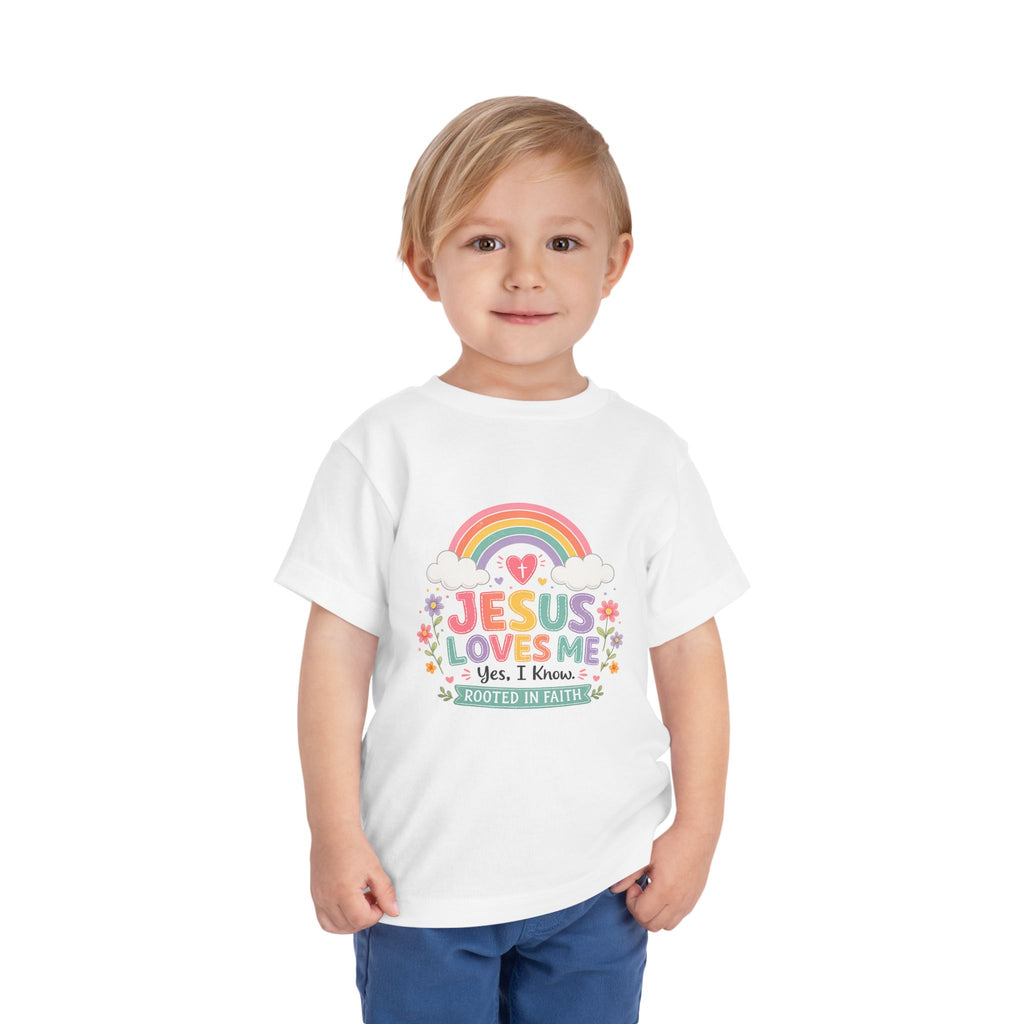 Jesus Loves Me Toddler Short Sleeve Tee