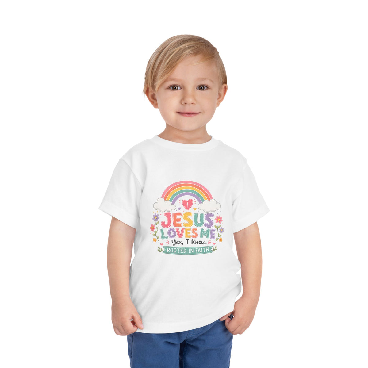 Jesus Loves Me Toddler Short Sleeve Tee