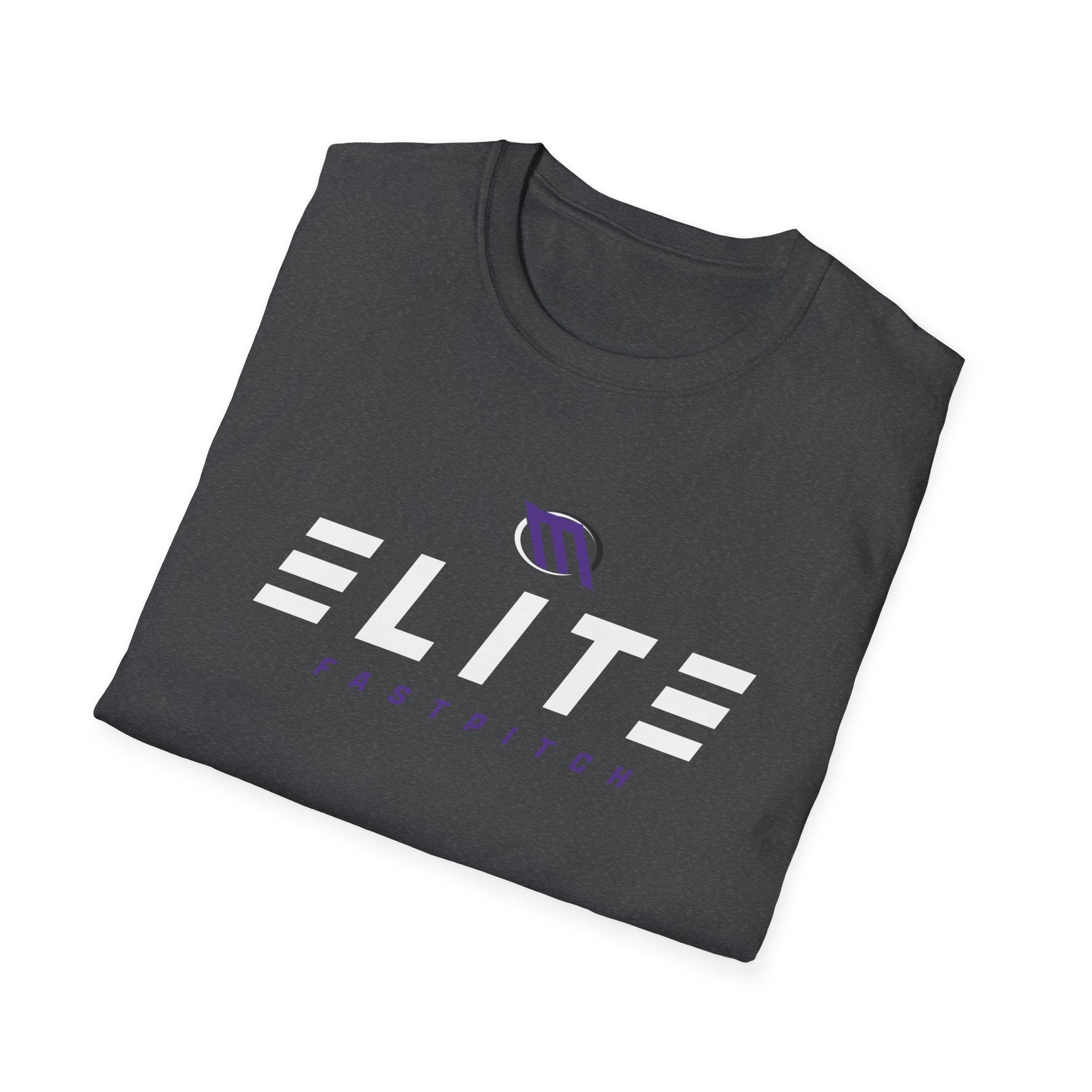 Mosinee Elite Fastpitch Sponsor T-Shirt in Dark and Light Gray Unisex Softstyle T-Shirt
