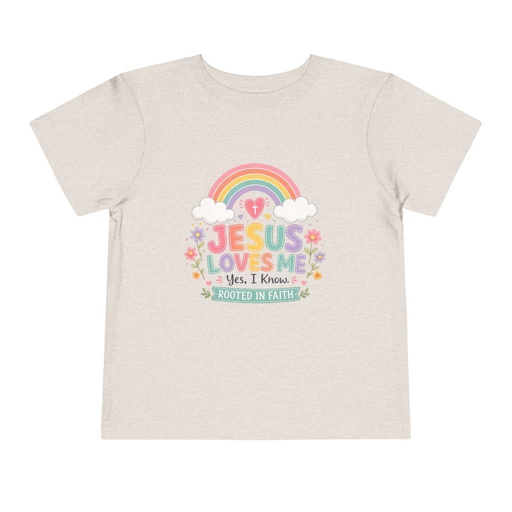 Jesus Loves Me Toddler Short Sleeve Tee