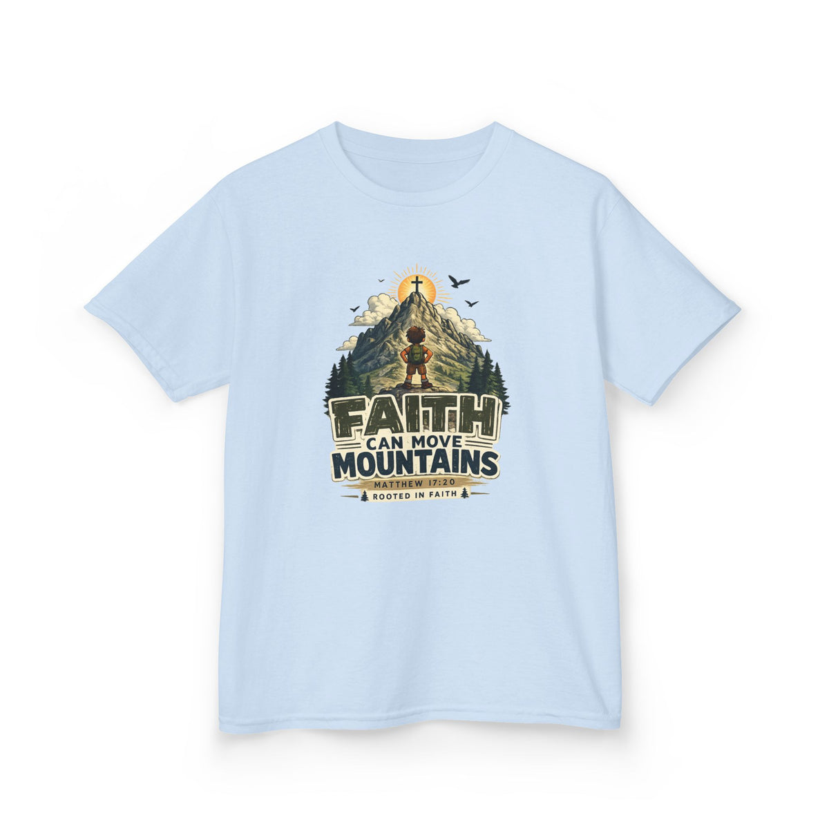 Faith Can Move Mountains Kids Tee