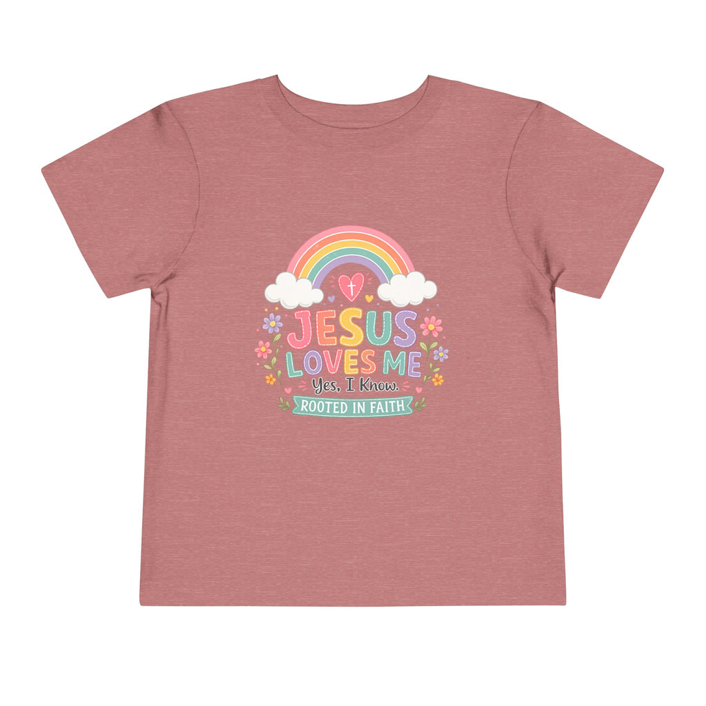 Jesus Loves Me Toddler Short Sleeve Tee