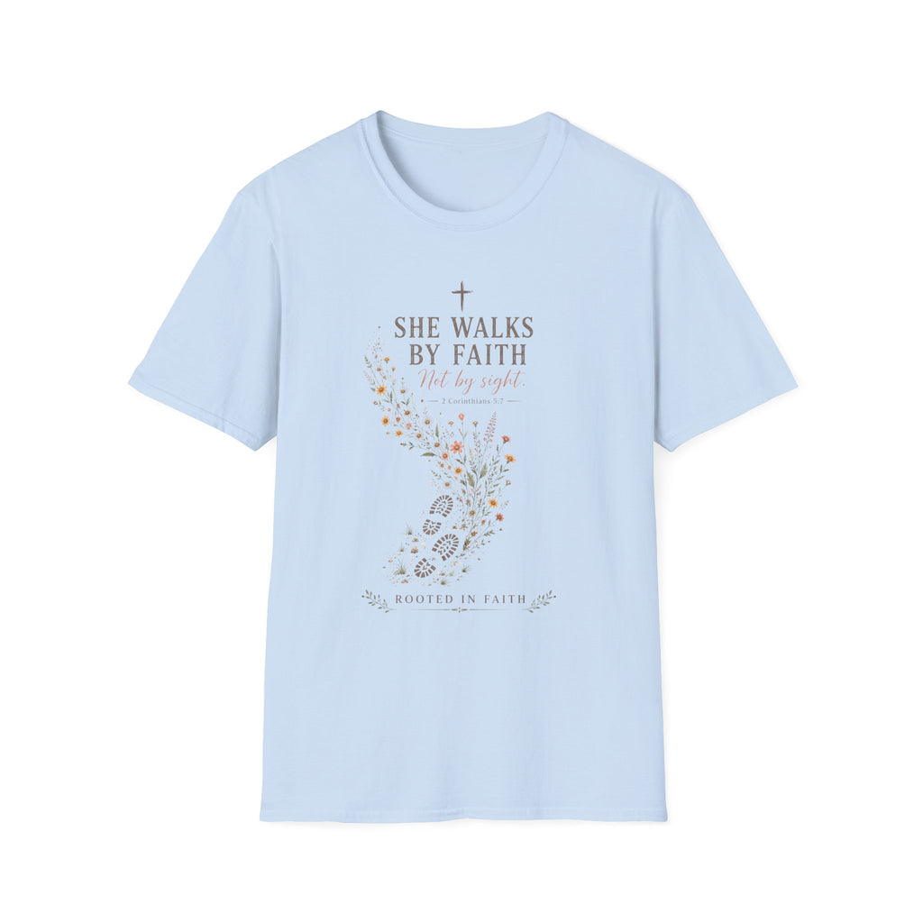She Walks By Faith T-Shirt