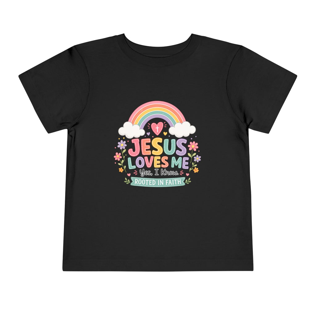 Jesus Loves Me Toddler Short Sleeve Tee