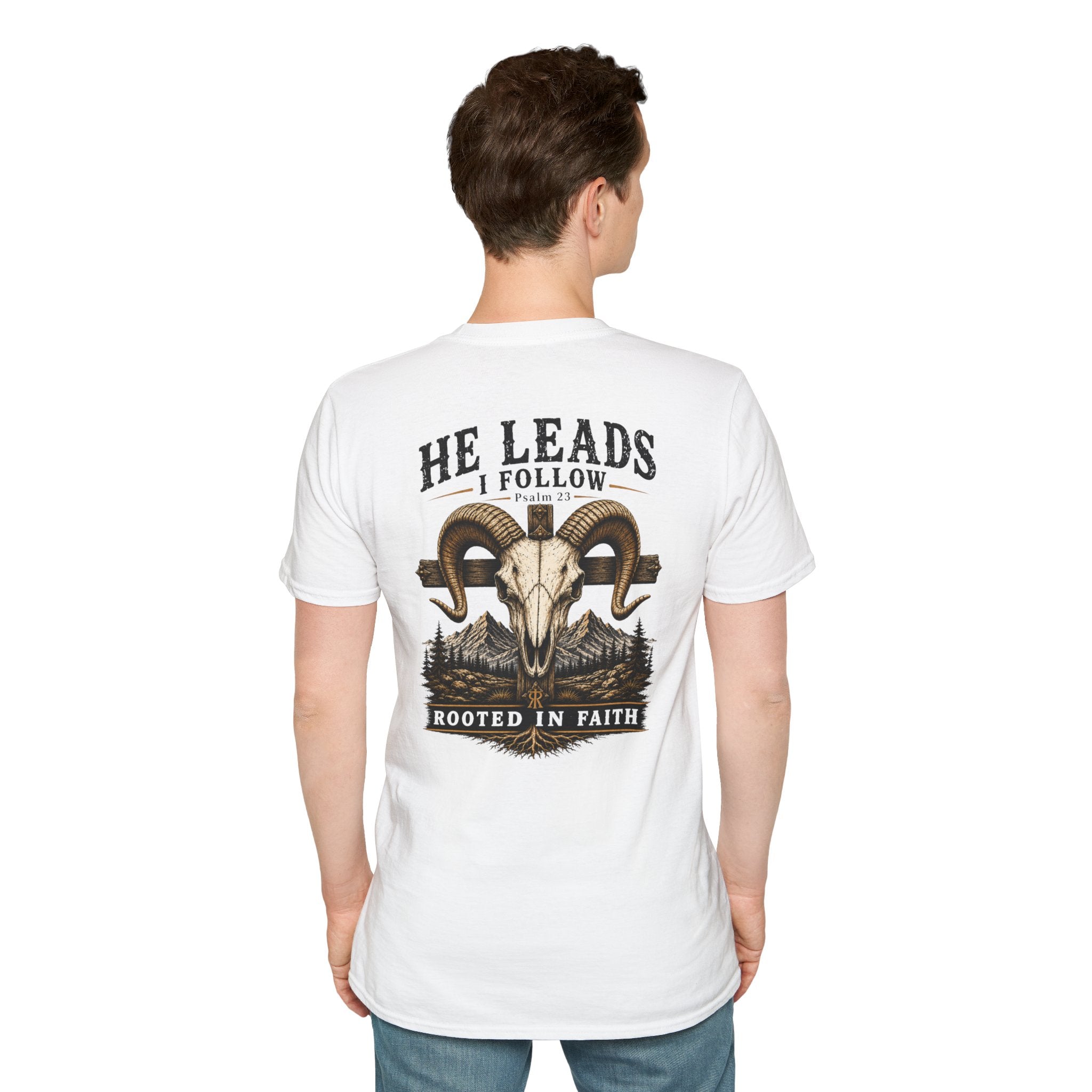 He Leads, I Follow T-Shirt
