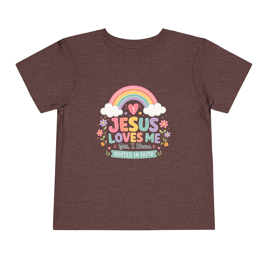 Jesus Loves Me Toddler Short Sleeve Tee
