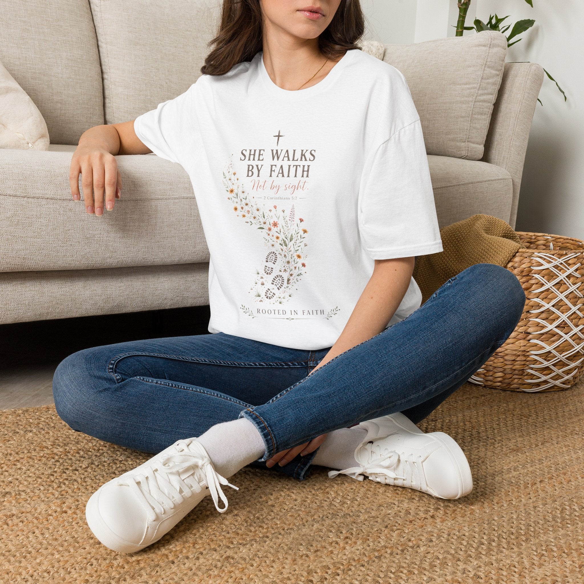 She Walks By Faith T-Shirt