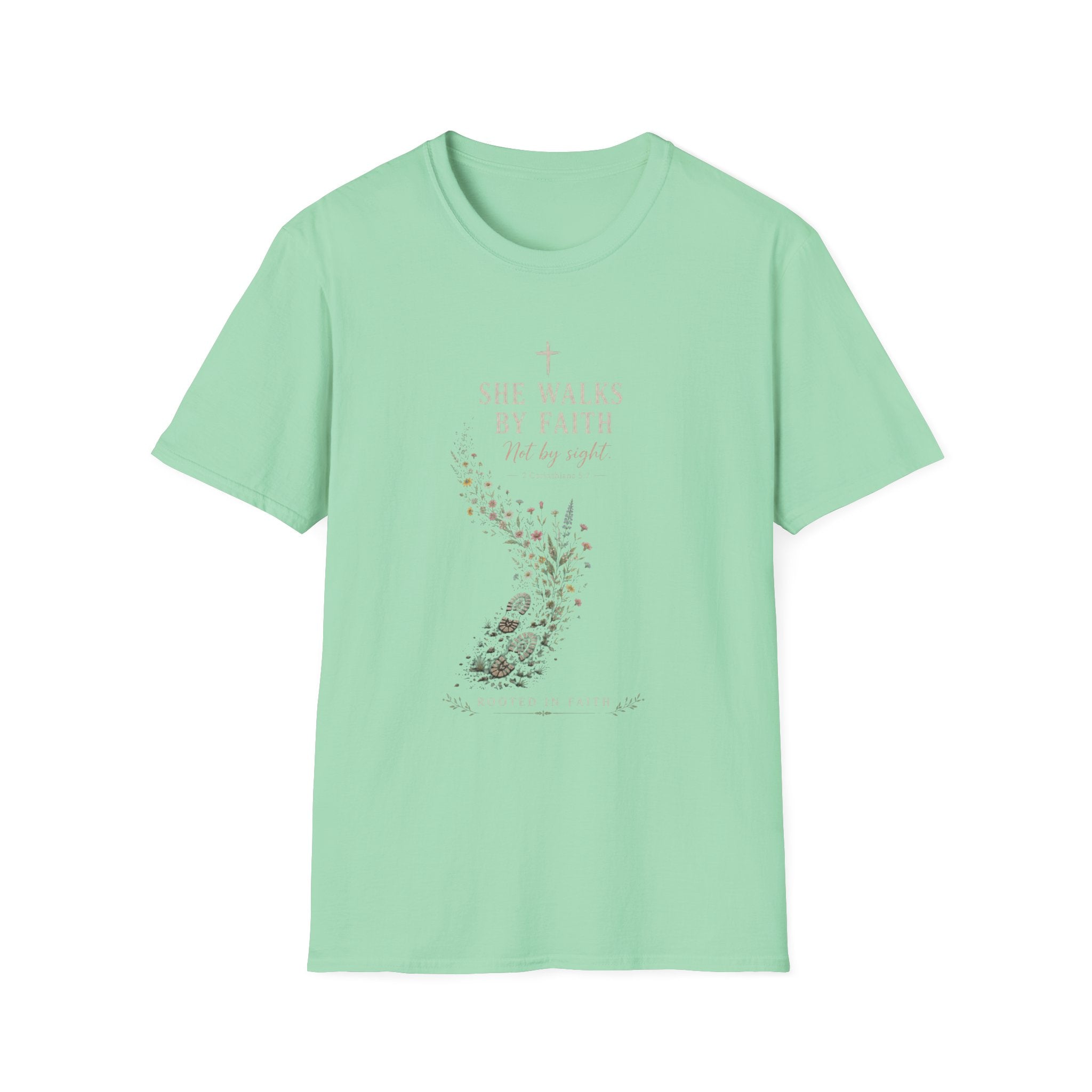 She Walks By Faith T-Shirt