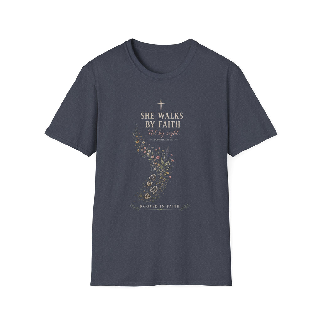 She Walks By Faith T-Shirt