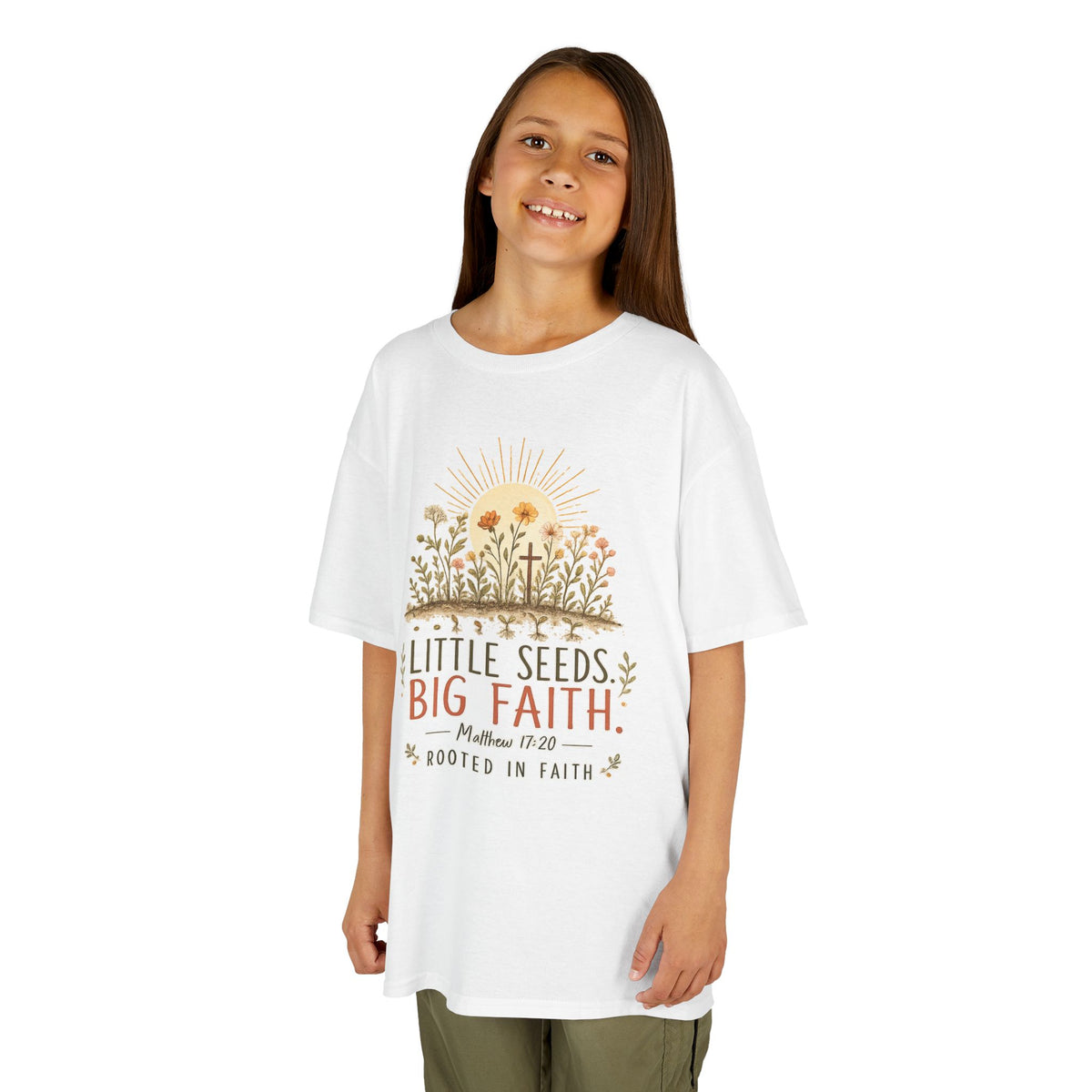 Little Seeds, Big Faith Kids Tee