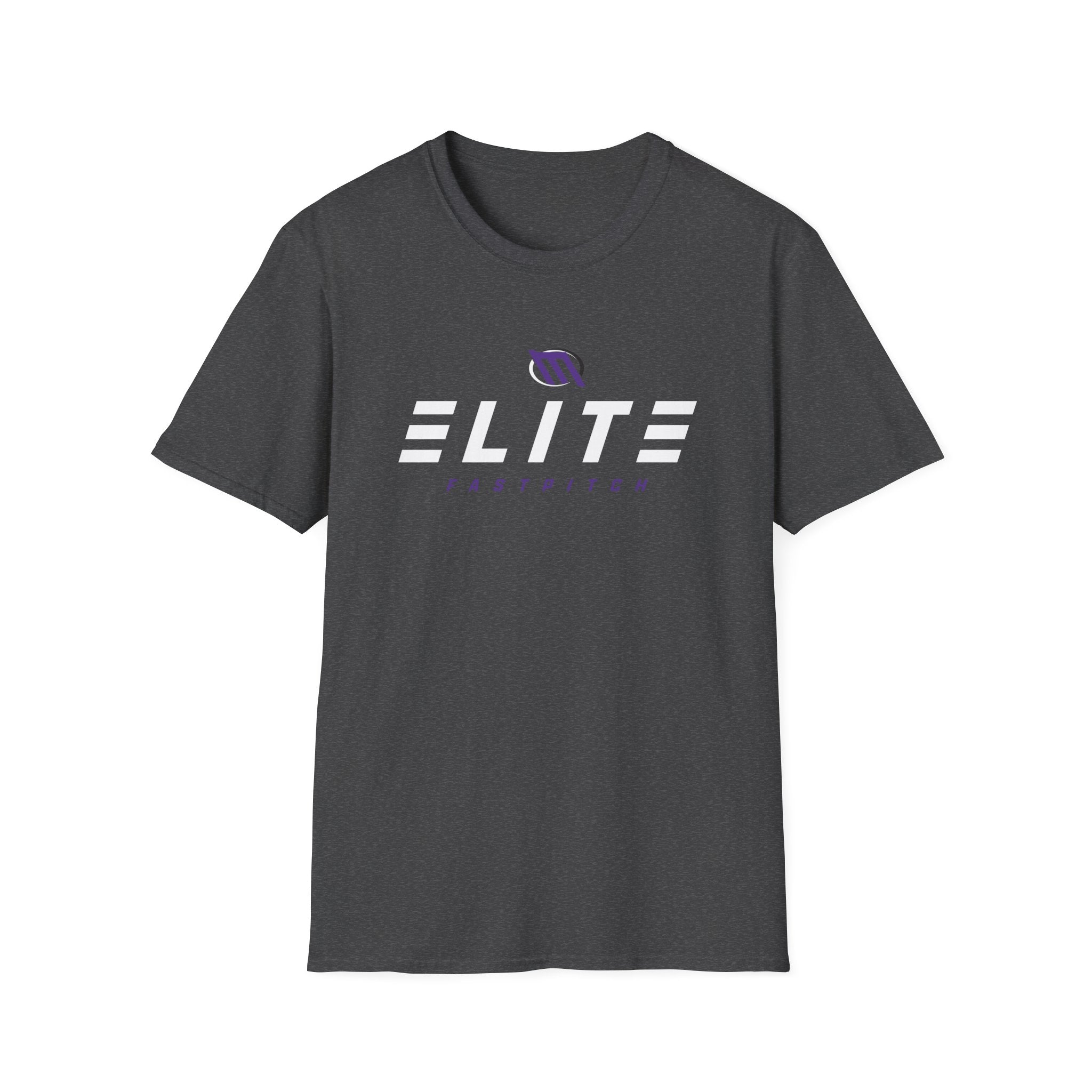 Mosinee Elite Fastpitch Sponsor T-Shirt in Dark and Light Gray Unisex Softstyle T-Shirt