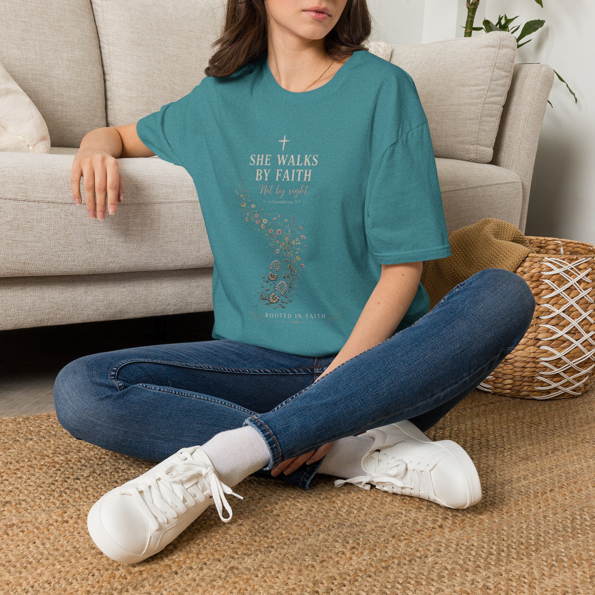 She Walks By Faith T-Shirt