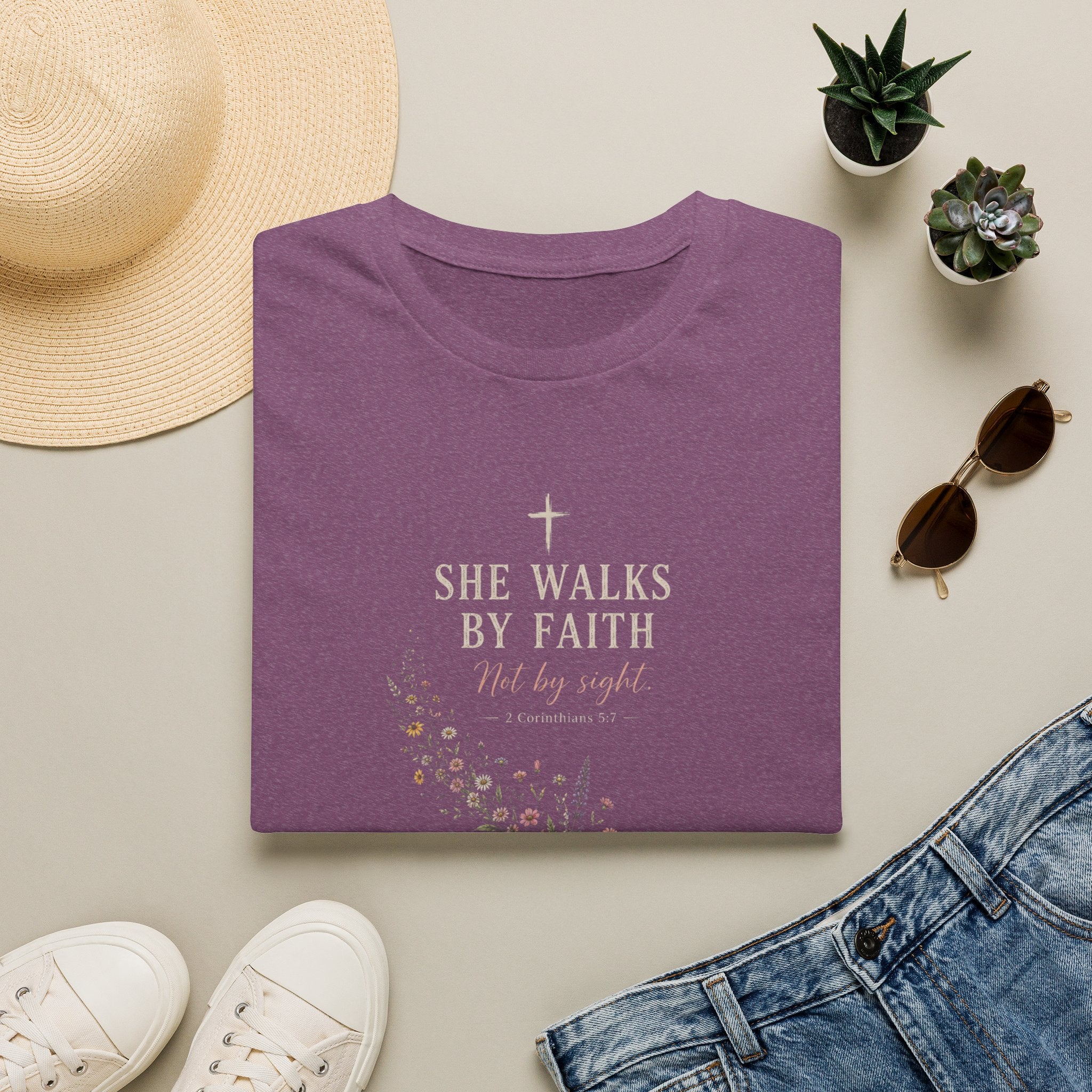 She Walks By Faith T-Shirt