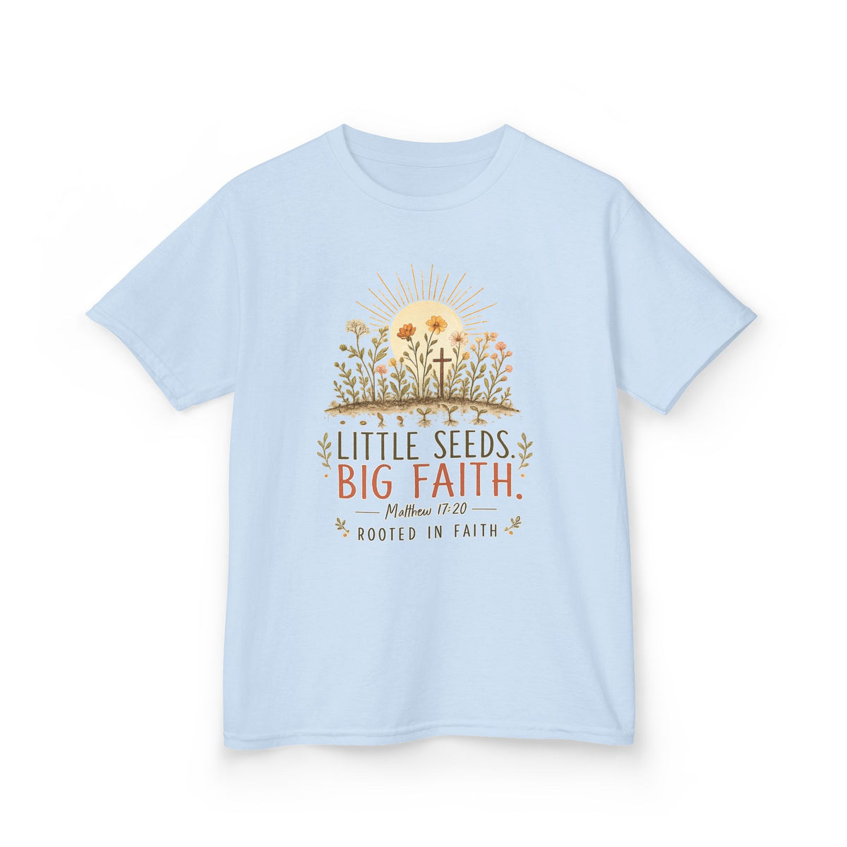 Little Seeds, Big Faith Kids Tee
