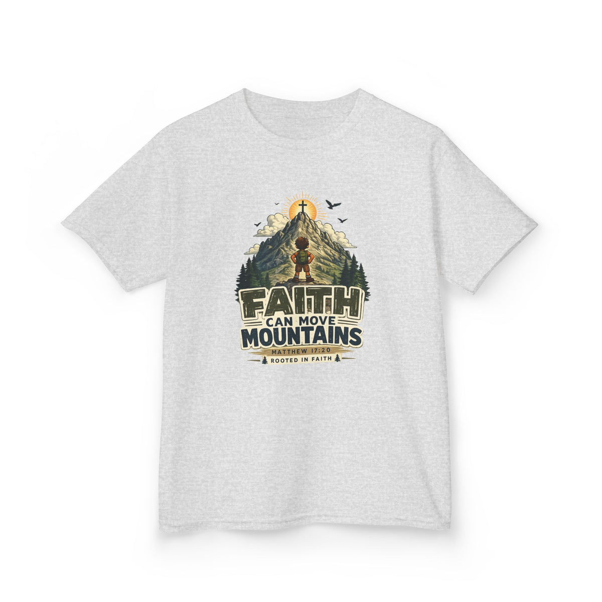 Faith Can Move Mountains Kids Tee
