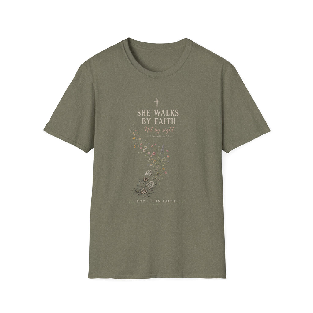 She Walks By Faith T-Shirt