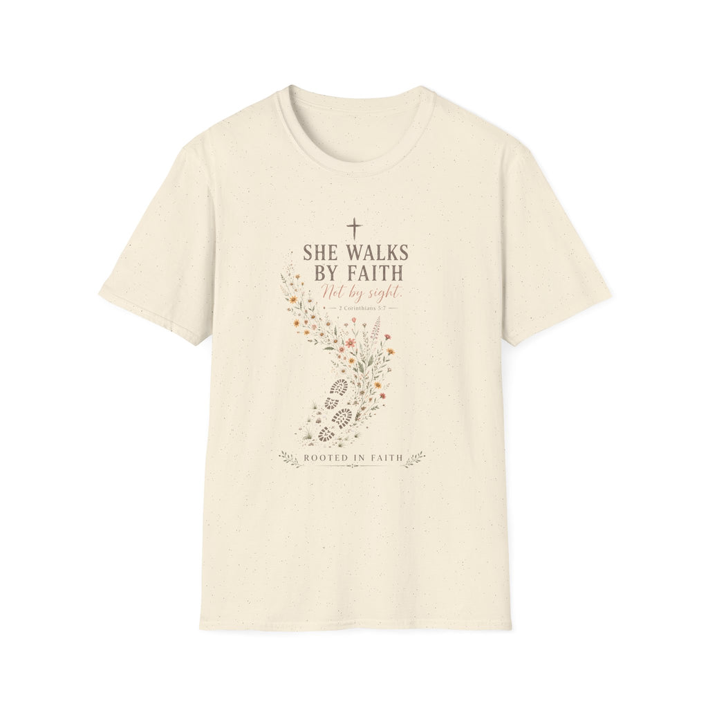 She Walks By Faith T-Shirt