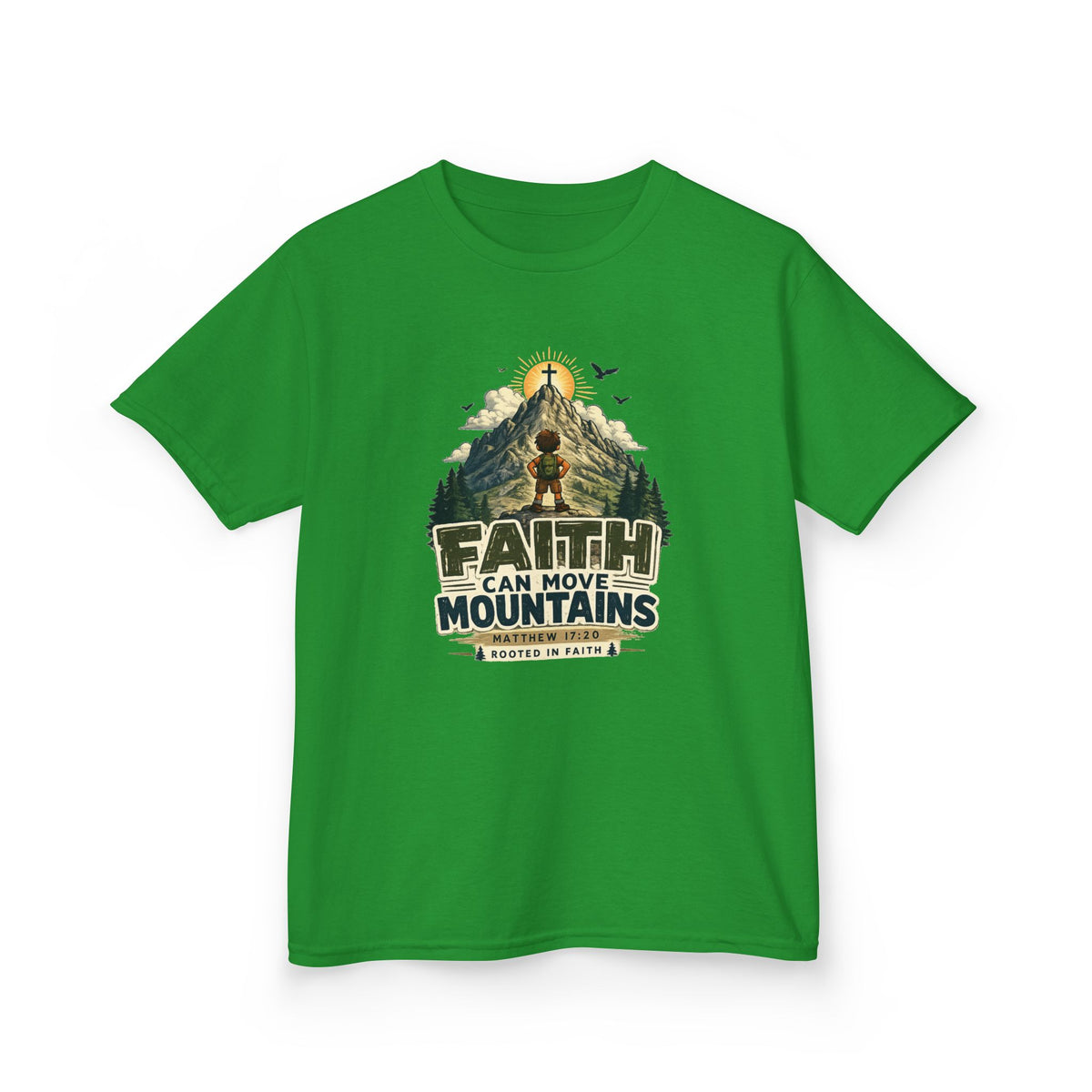 Faith Can Move Mountains Kids Tee