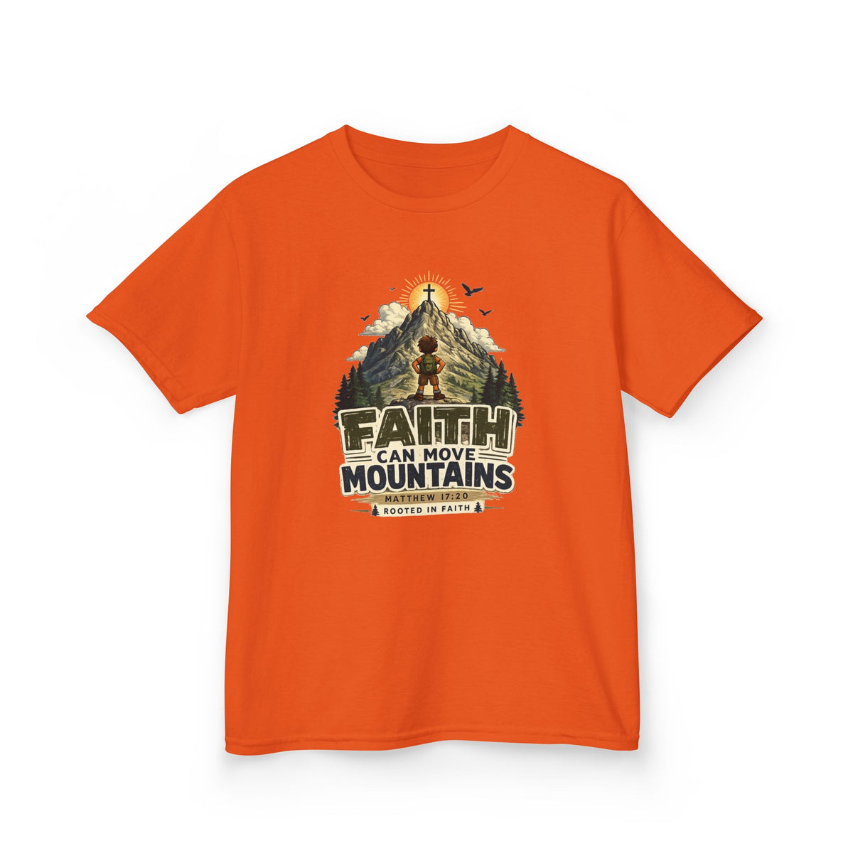 Faith Can Move Mountains Kids Tee