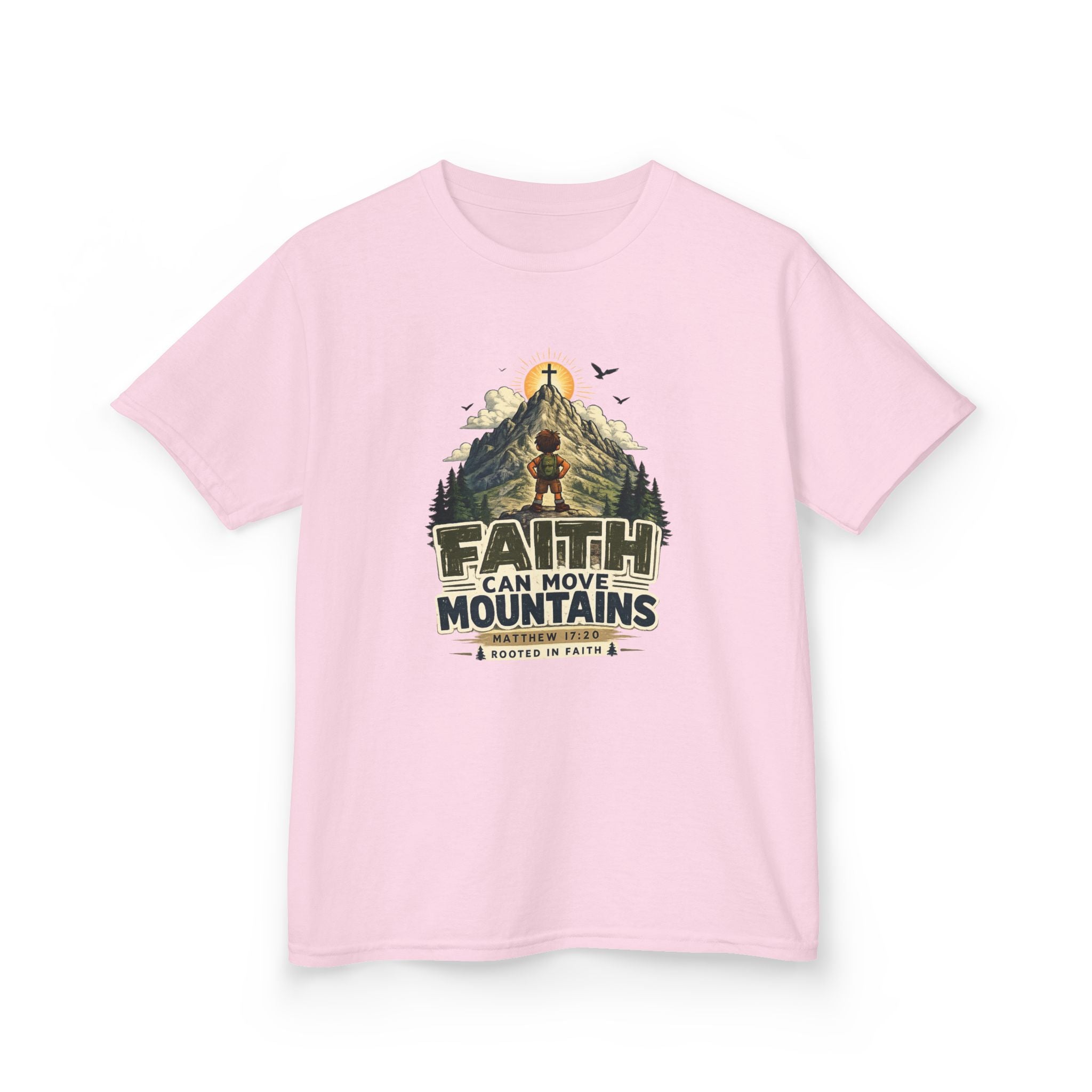 Faith Can Move Mountains Kids Tee