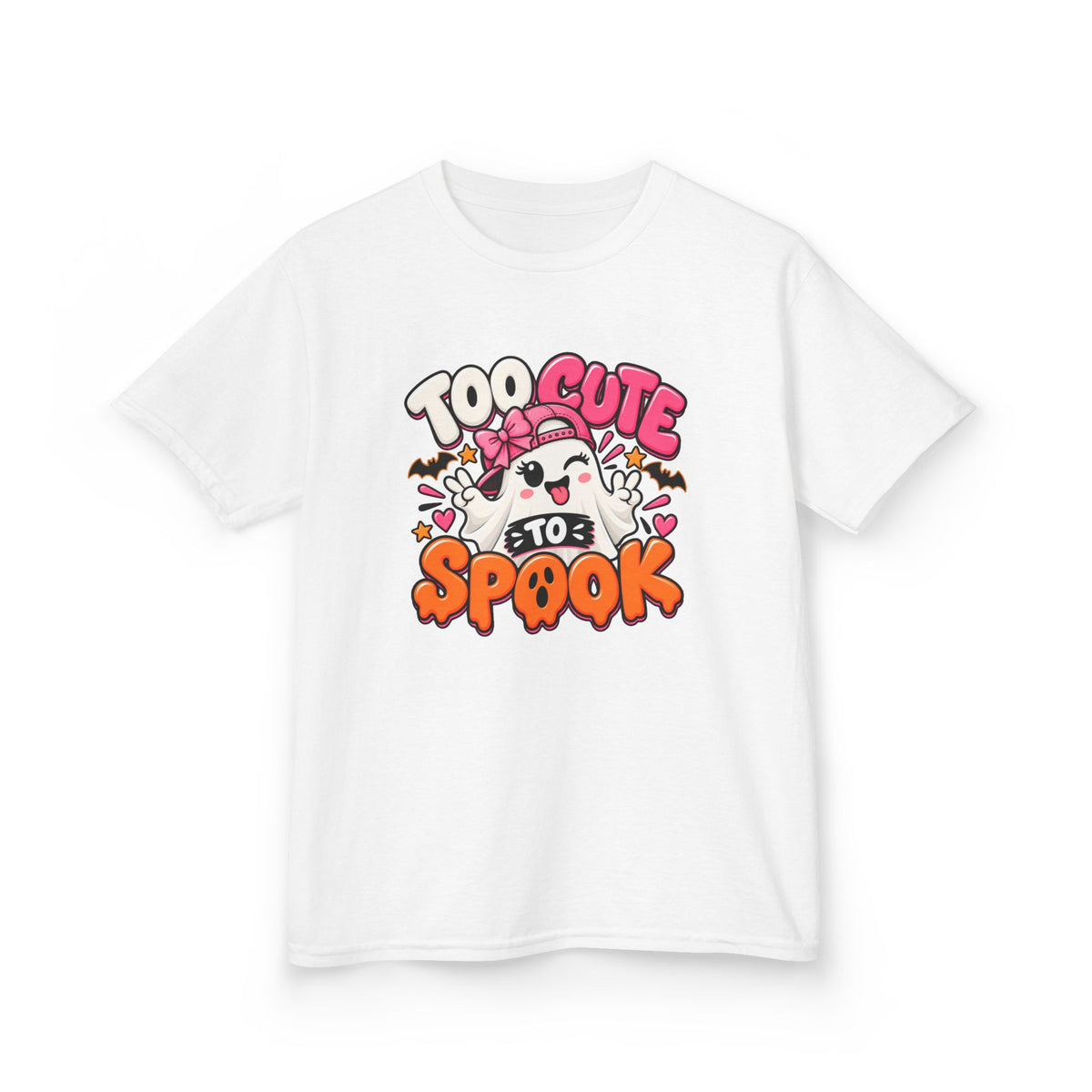 Too Cute to Spook (girl ghost) Youth Cotton™ Tee