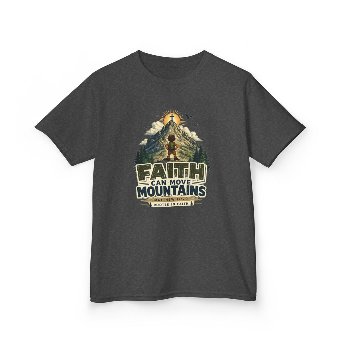 Faith Can Move Mountains Kids Tee