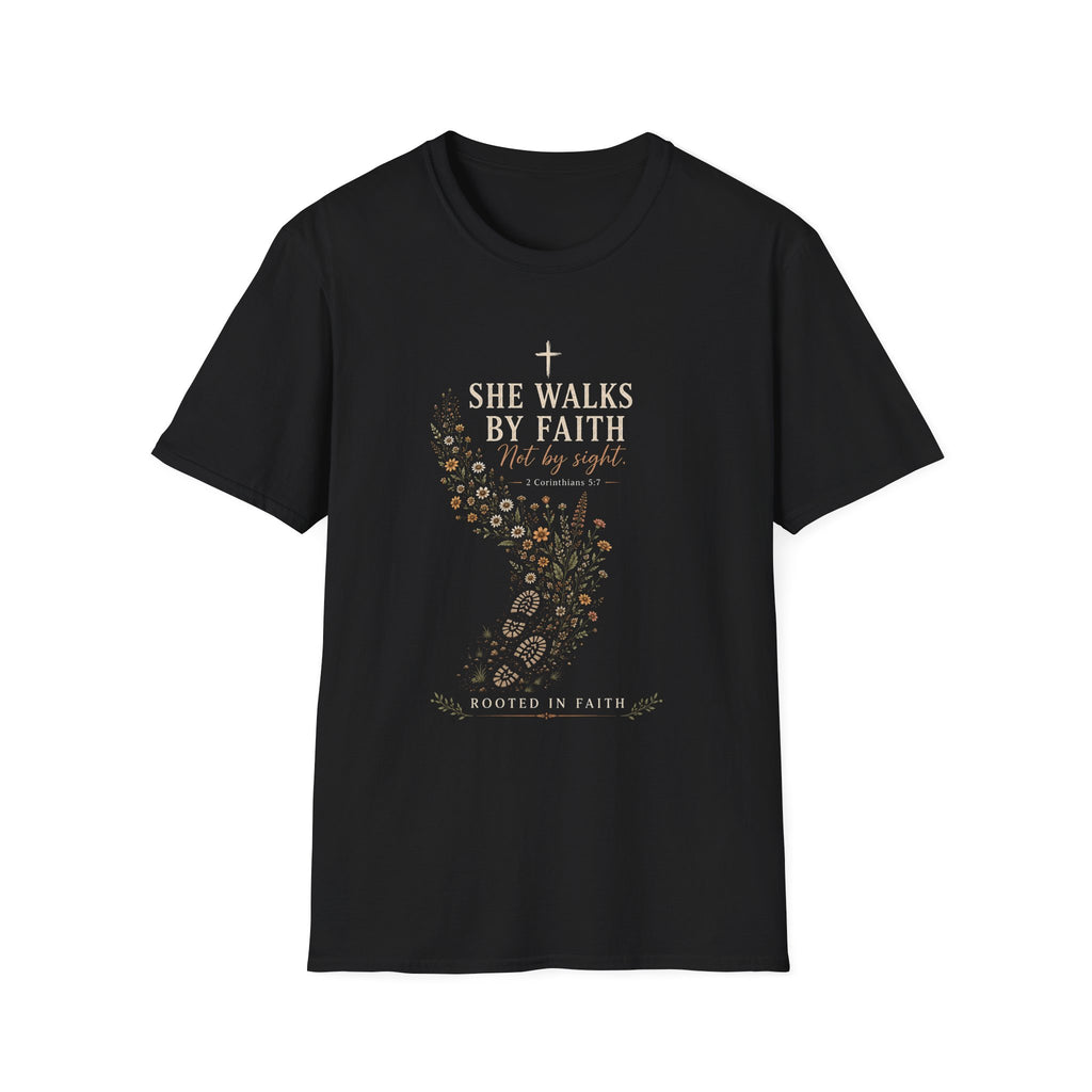 She Walks By Faith T-Shirt