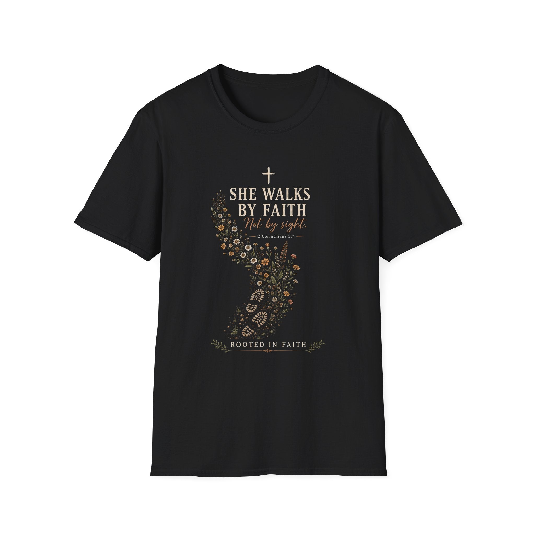 She Walks By Faith T-Shirt