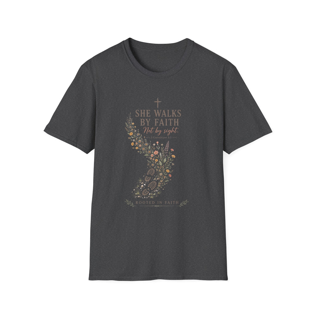 She Walks By Faith T-Shirt