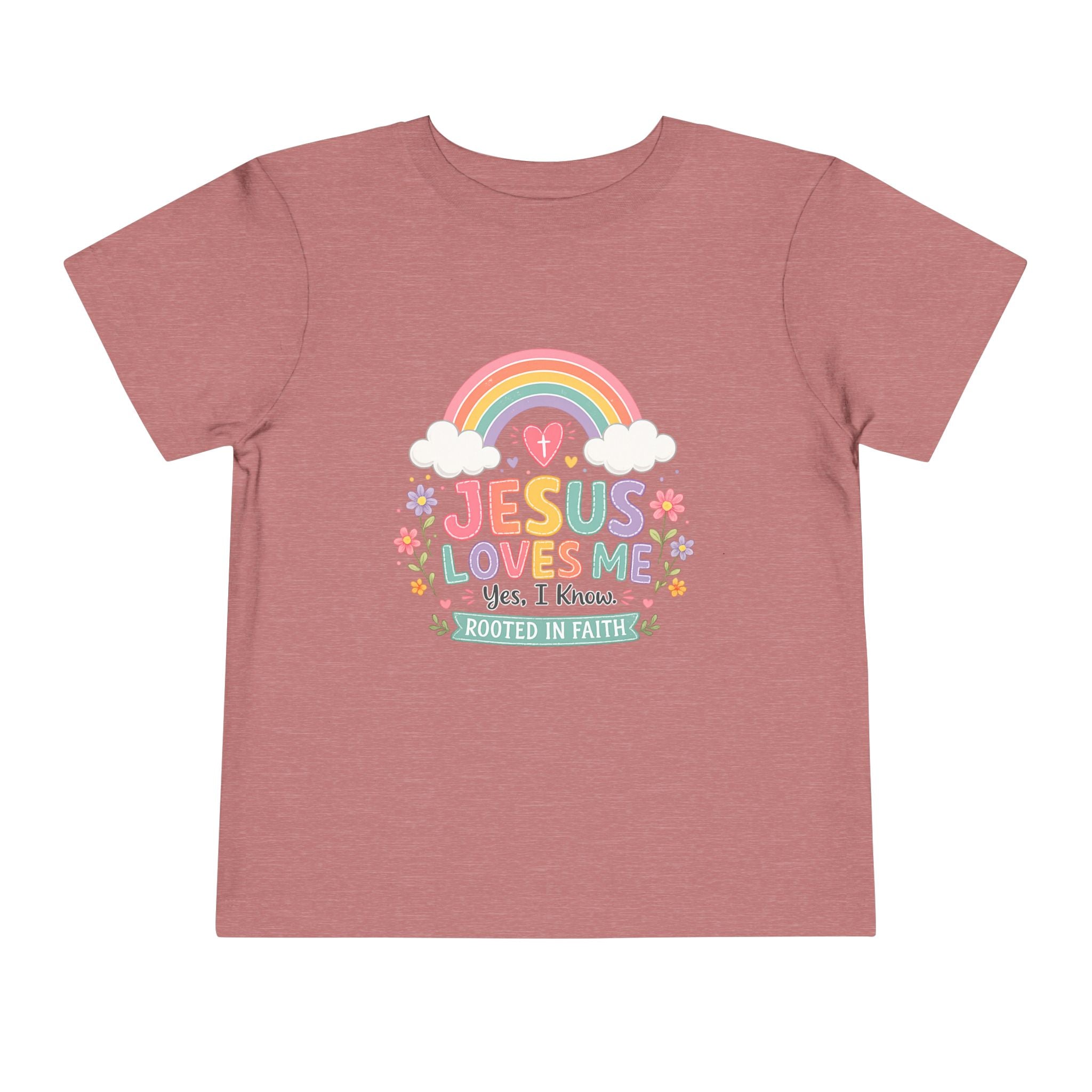 Jesus Loves Me Toddler Short Sleeve Tee