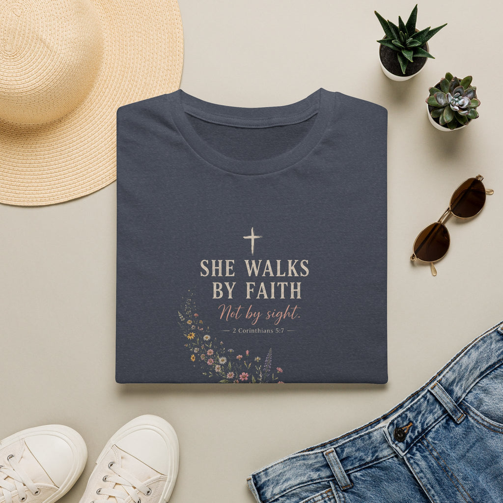 She Walks By Faith T-Shirt