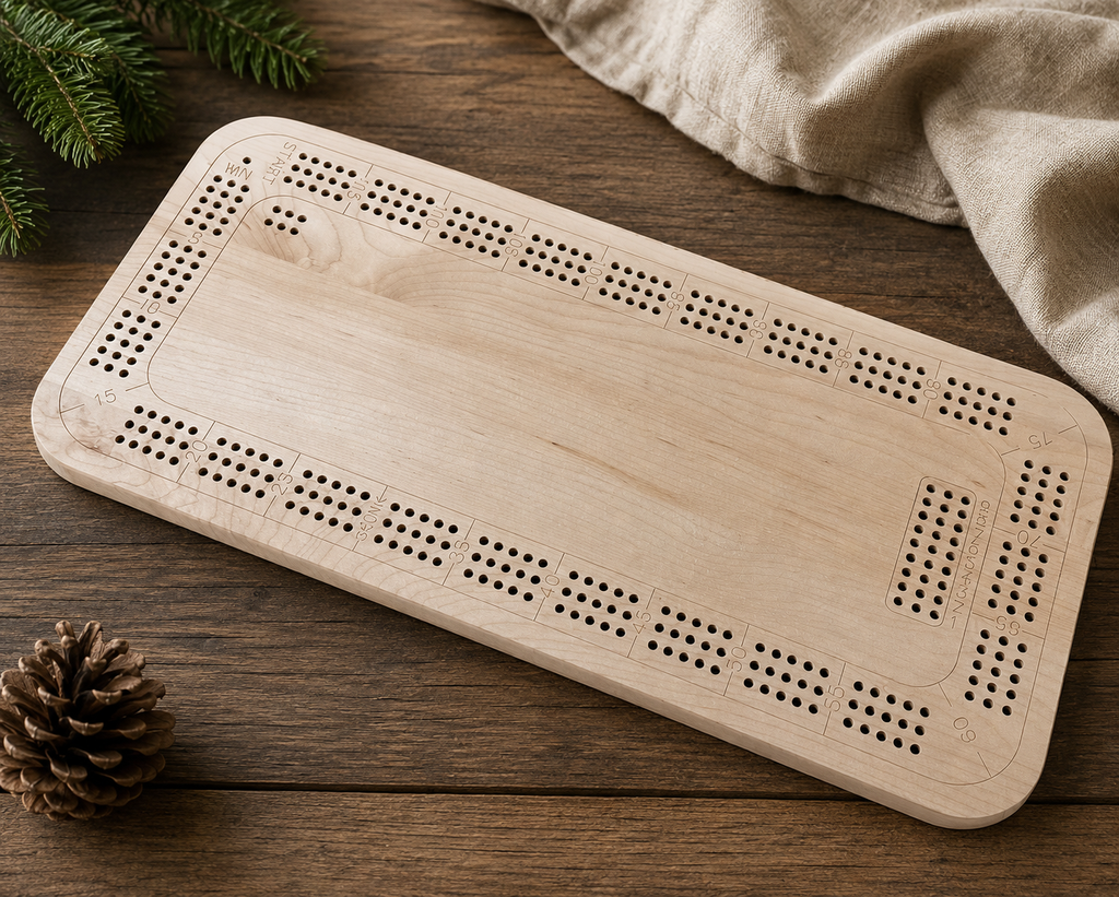 Standard 3 Track Rectangular Cribbage Board